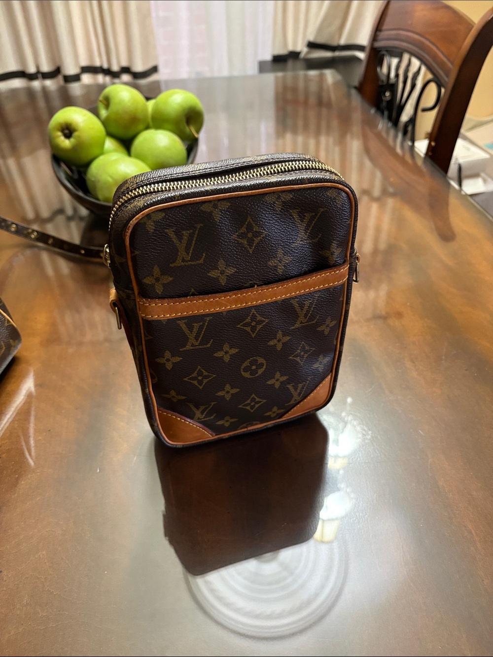 Louis Vuitton Monogram Crossbody Bag in Brown and Tan